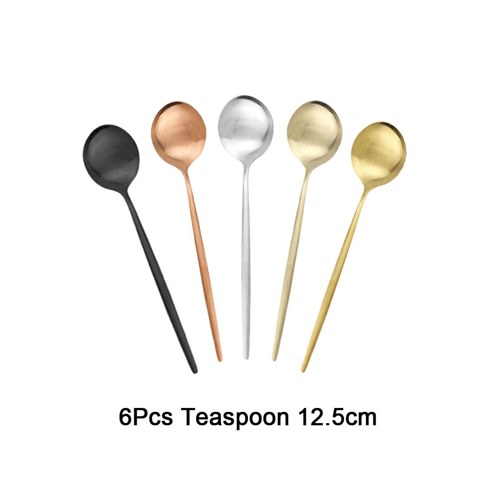 Kitchen Gadgets Gold - 6 stuks thee koffie roer mini