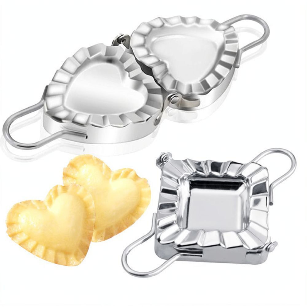 Kitchen Gadgets Dumpling Maker - Keukenaccessoire Hartvormige Dumplingpersvorm 304 RVS Raviolimaker